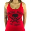 Metal Blade Records "Pirate Logo - Black On Red" Girls Tank Top -Bandtees Store 26281cea0cab74683737b67a42975b90