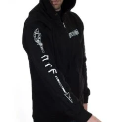 Unleash The Archers "Archer Hoodie" Zip Hoodie -Bandtees Store 60290cfb12c96b780485fa82c12e6856