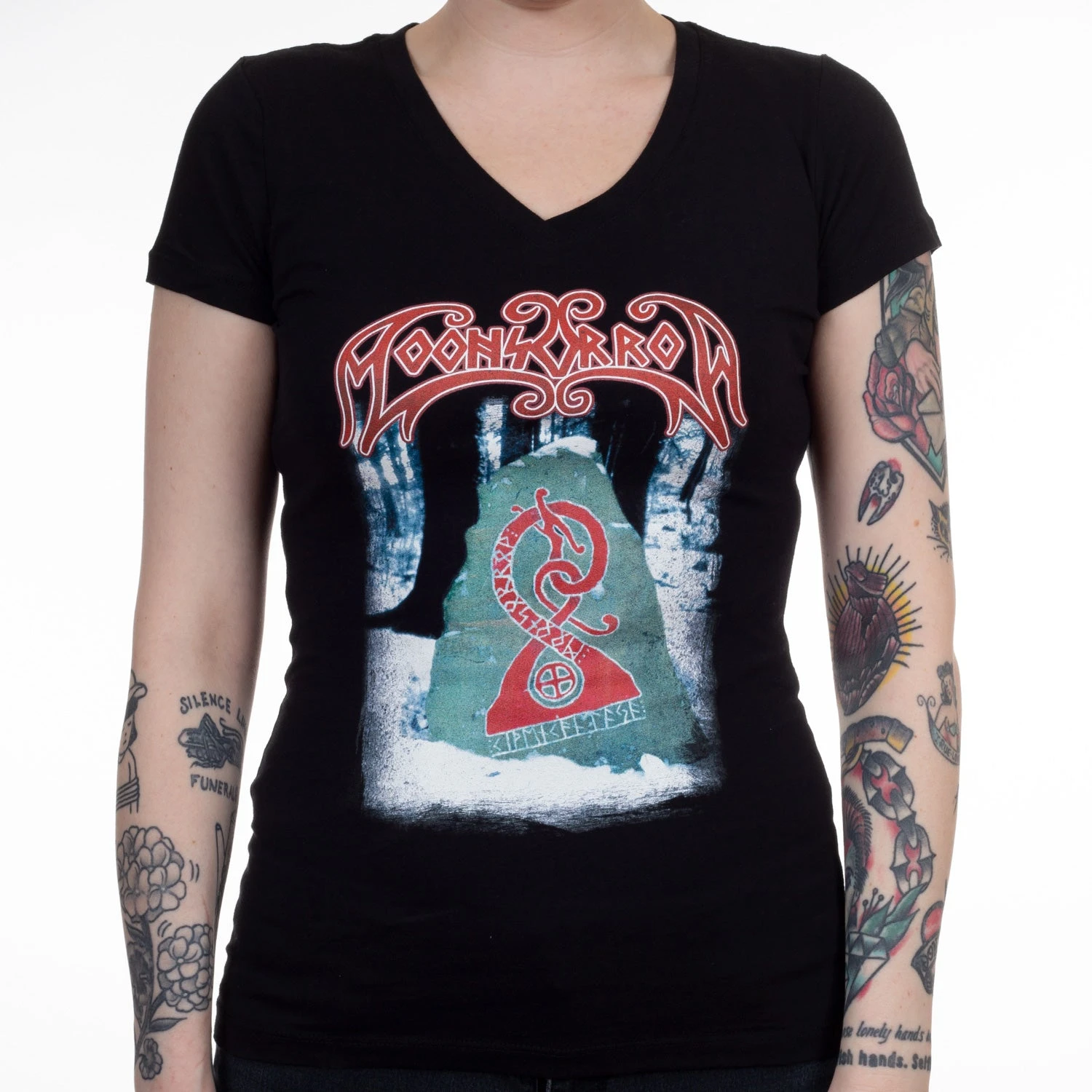 Moonsorrow "Kivenkantaja V-Neck" Girls T-shirt 4 Moonsorrow "Kivenkantaja V-Neck" Girls T-shirt - Image 2