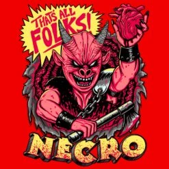 Necro "That's All Folks" Girls T-shirt -Bandtees Store 787d756cd07493963e91e424ce0f5adc