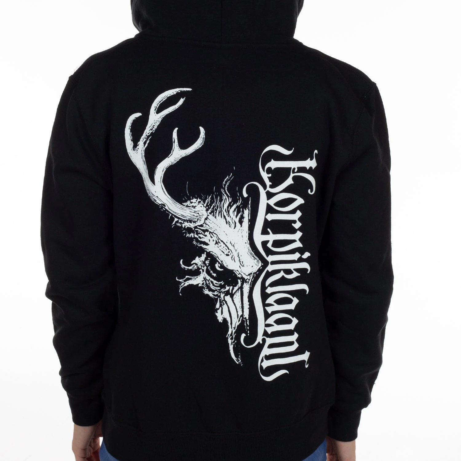 Korpiklaani "Skull" Girls Zipup Hoodie 5 Korpiklaani "Skull" Girls Zipup Hoodie - Image 3