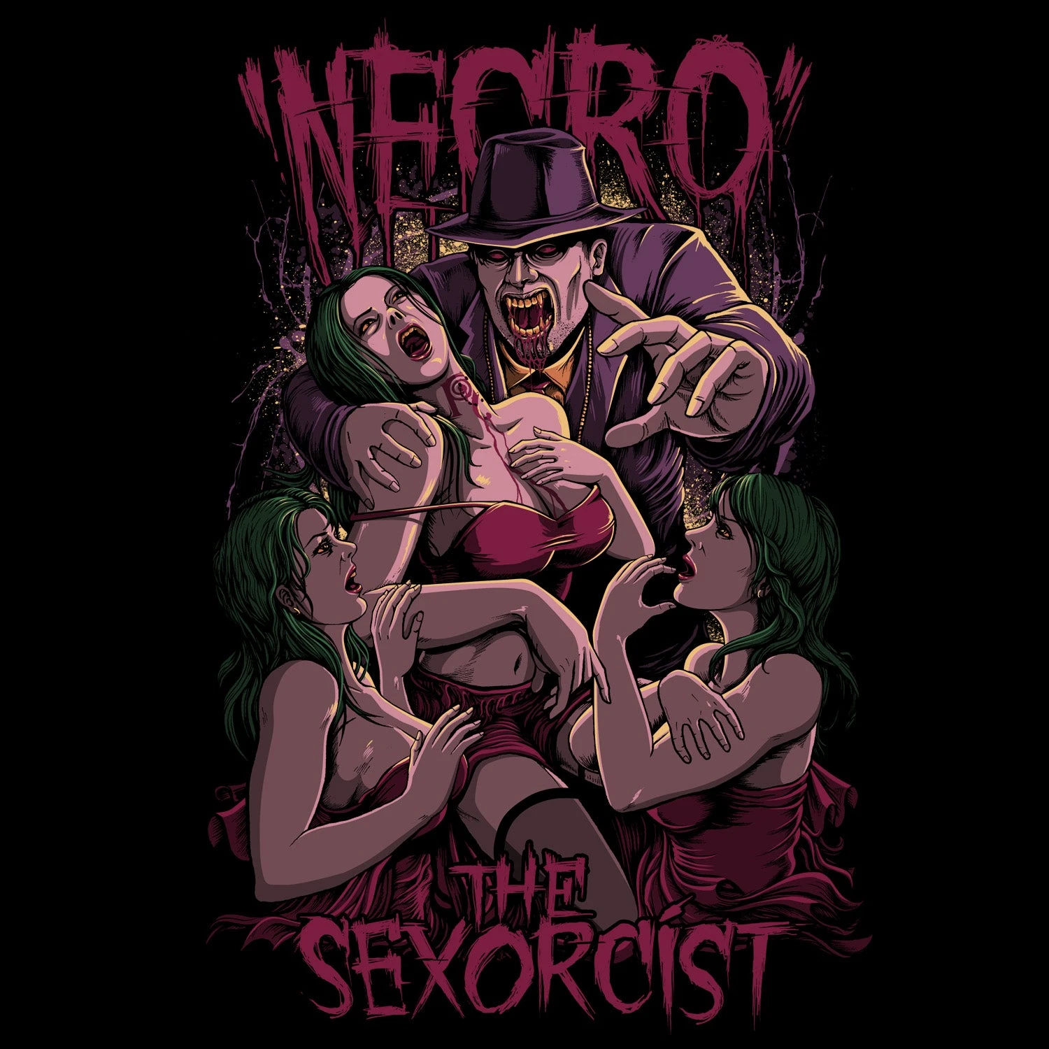 Necro "The Sexorcist" Girls T-shirt 4 Necro "The Sexorcist" Girls T-shirt - Image 2