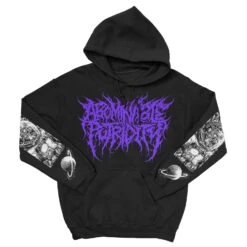 Abominable Putridity "The Last Astronaut Purple Logo" Pullover Hoodie